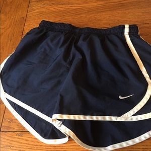 Kids navy Nike shorts